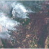 Satellite imagery shows fires spreading across Pantanal Matogrossense National Park in early November 2020.