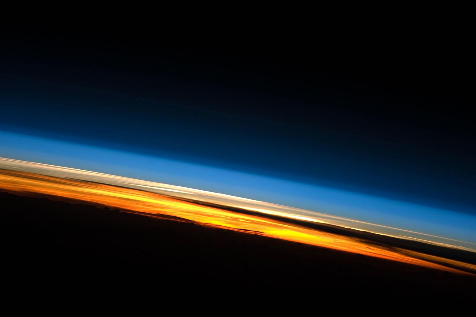 Stratosphere Sunset Over the Indian Ocean