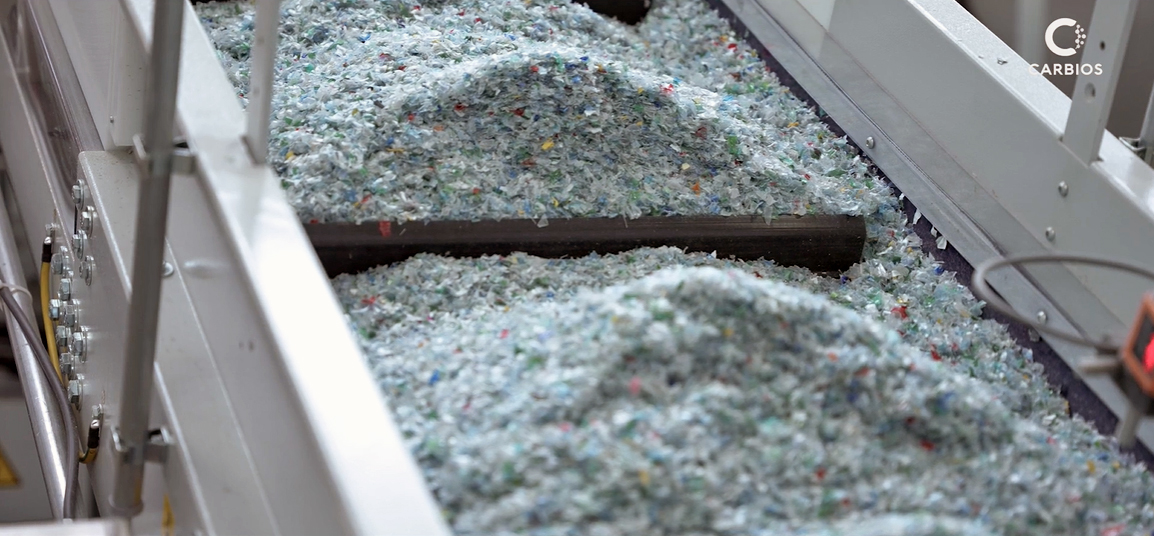 Construction is underway on a plant capable of recycling 50,000 tons of PET plastic each year using enzymes to break down plastics allowing their reuse.